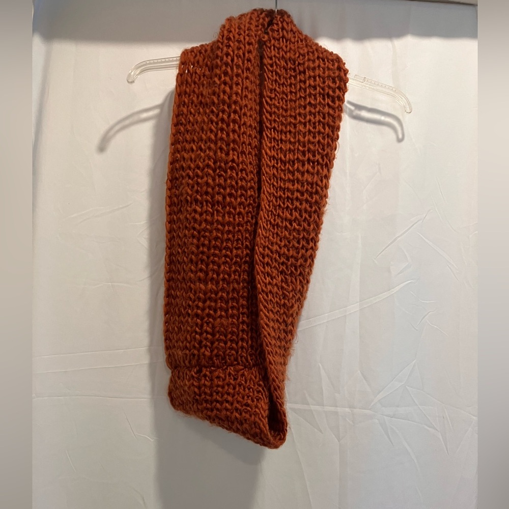 Rust Orange Soft Infinity Scarf